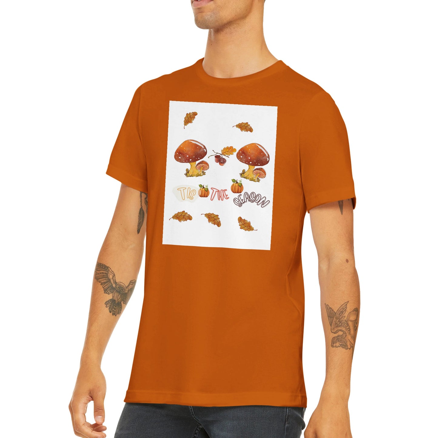 Tis' the Season Mushroom Premium Unisex Crewneck T-shirt